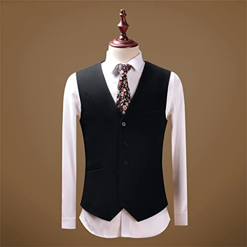 Men's Suit Suit Wedding Slim Business Casual Formal Dress Three Sets(XX-Large)4