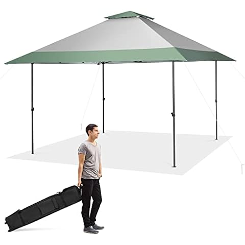 COSTWAY 4m x 4m Adjustable Pop Up Gazebo Cover