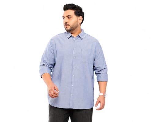 Image of Thomas Scott Men's | Plus Size | Regular Fit | Long Sleeves | Button-Down Collar | Oxford Fabric | Casual | Shirts for Men