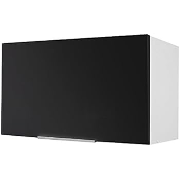 Berlioz Creations Ch8hn Meuble Haut De Cuisine Sur Hotte Noir Haute Brillance 80 X 34 X 35 Cm Amazon Fr Cuisine Maison