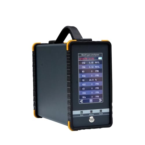 Detector de Gas, Analizador multigas con Bomba de succión S360, Detector medición Gases Efecto Invernadero y Alarma para el Trabajo y el hogar(N2O:0-2000PPM)