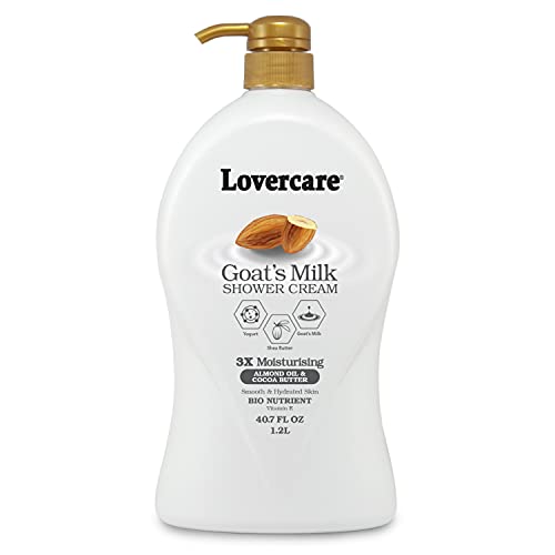 Lover s Care Goat s Milk Shower Cream 3x Moisturising plus Bio Nutrient (Almond Oil and Cocoa Butter) by Lover s Care