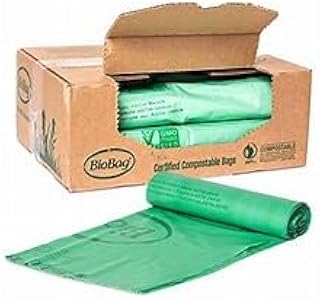 33 Gallon Heavy Duty BioBag The Original Compostable Food Scrap Commercial Gallon Bags, 100% Compostable Certified (Made In USA) (100 Count)