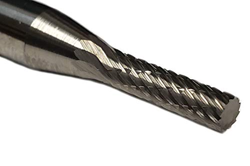 Punta de fresado Carburo doble corte 1/8 x 1/2 pulg miniatura 1