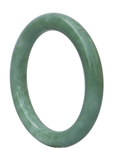 Bracelet de jade vert naturel FLXHSA cadeau idéal jonc rond 54mm