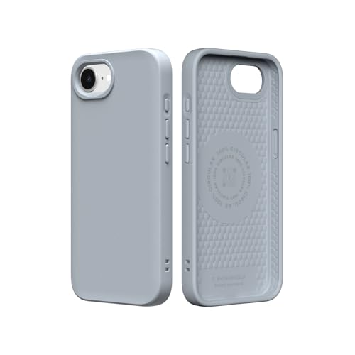 Coque iPhone 17e RhinoShield antichoc fine SolidSuit gris argent