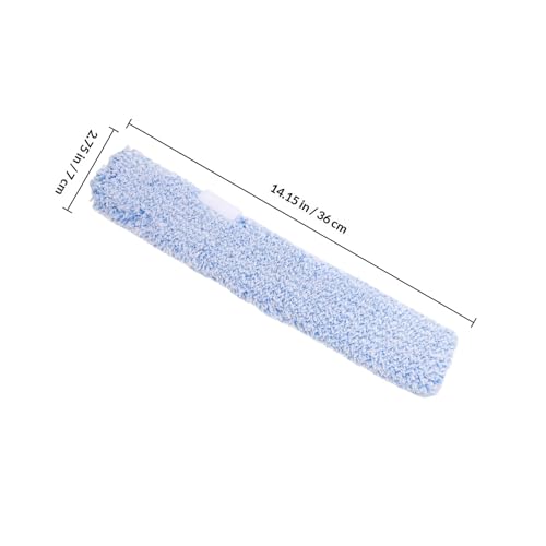 HEMOTON Cabezal de Repuesto para Limpia Ventanas de Microfibra Azul, Fácil de Limpiar y Reemplazo Conveniente, Adecuado para Uso en Casa y Coche