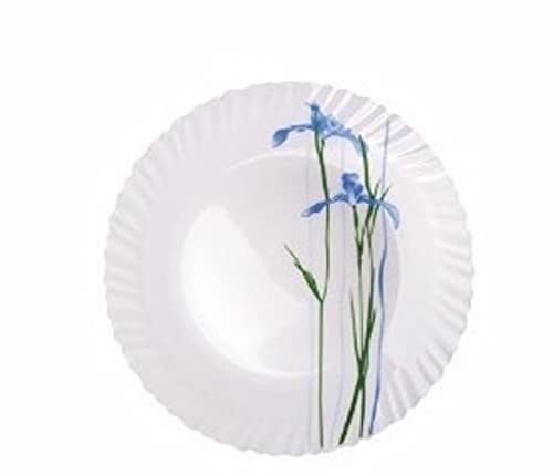 Image of Sanjeev Kapoor 33 PC White, Blue Flower Pattern Premium Opalware Feston Shape Microwave Safe,Party and Daily use Dinner Set