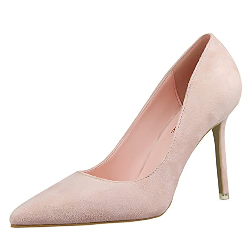Women's Fashion Pointed Toe Pumps High Heel Stilettos Sexy Slip on Dress Prom Party Evening Pump Shoes