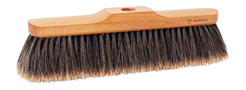 Redecker 120328 sehr weicher Stubenbesen (30 cm) mit geschlitztem Rosshaar (ohne Gewinde)