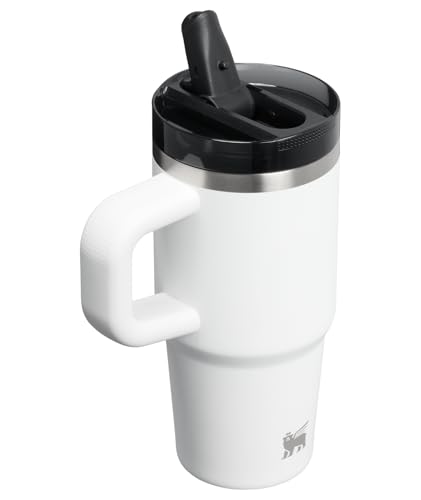 Image of STANLEY Quencher ProTour Flip Straw Tumbler with Leakproof Lid 14 oz | Built-In Straw & Handle | Cupholder Compatible for Travel | Insulated Stainless Steel Cup | BPA-Free | Chalk