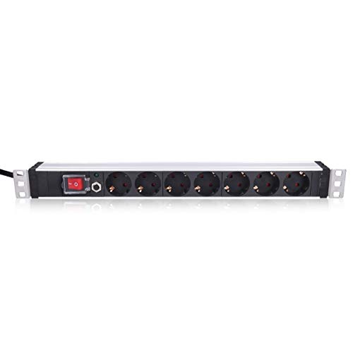 19 Zoll Steckdosenleiste kwmobile 19″ PDU mit 7 Steckdosen