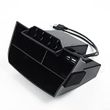 ABS Innenkonsole Aufbewahrungsbox mit Dual USB für Honda für Civic 2016-2019 Kompatibel mit Linkslenkermodellen
