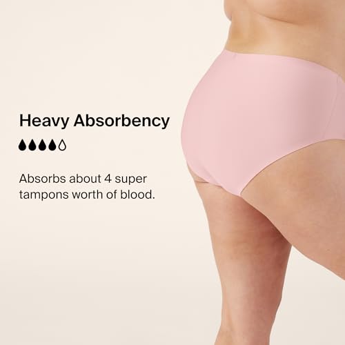 Image of KNIX Women Leakproof Period Underwear Boyshort - Heavy Flow Protection, Absorbs 4-7 Super Tampons