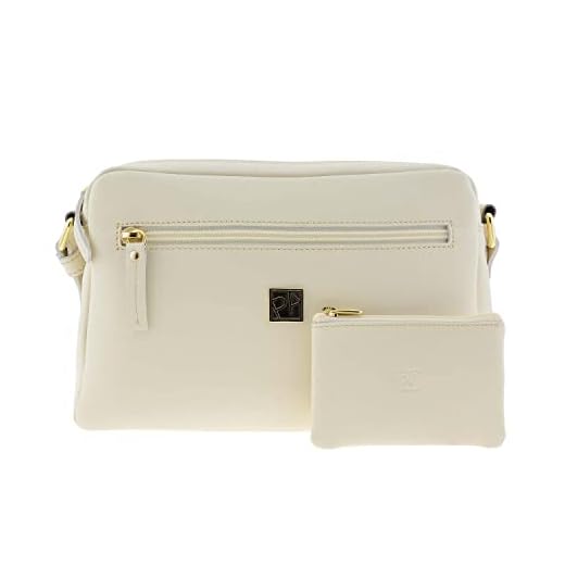 PAULA ALONSO PA Bolso Bandolera en Piel con Bolsillos Talla: U Color: HIELO