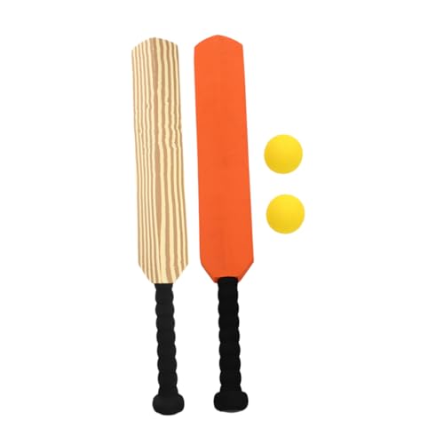 BESTonZON Bates de Béisbol de Plástico EVA Resistente para Entrenamiento Infantil y Duradero Incluye Naranja y Madera para Práctica Deportiva y de Habilidades