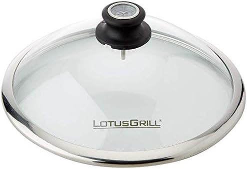 Lotusgrill Glass cover made of safety glass for the small compact LotusGrill (G280) - specially developed for the small compact low-smoke charcoal grill/table grill G280