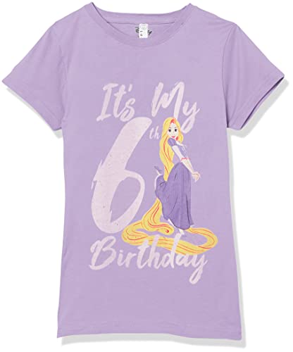 Disney Girl's Rapunzel 6th Birthday T-Shirt