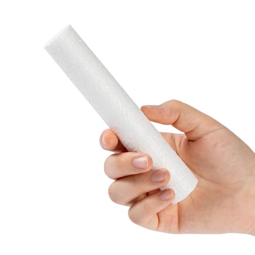 Crafjie Foam Cylinders for DIY Crafts and Arts Supplies (1 x 6in, 22 Pack), White Polystyrene Foam Rods for Modeling, Craft Supplies, DIY Home Craft Project