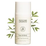 Tallow Sunscreen SPF 50 with Non Nano Zinc Oxide – Natural Mineral Sun Protection with Red Raspberry, Coconut Oil & Vit E – Reef Safe, Non Toxic & Moisturizing Sunblock for Face & Body – 3.4 oz