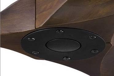 Miniatura 4 de Monte Carlo 3MAVR60BK Maverick Ventilador de techo de 60 pulgadas en negro mate con aspas de nogal oscuro, control remoto y de pared