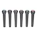 ERINGOGO 6pcs Guitar String Nails Acoustic Guitar Pin Black Guitar Electric Guitar Accessories Musical Instrument Part Guitar Tuning Pin Peg Guitar Parts String Press Plastic Steel Ballad