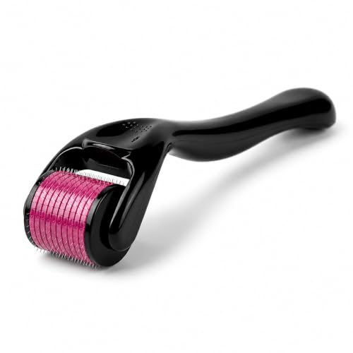 Image of Advanced Derma Roller for Hair Growth 0.5 mm - 540 Titanium Needles for Scalp & Beard Care | Thicker Looking Hair | Easy Grip Handle | Reusable Easy to use