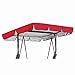 WXZQMZ Tettuccio per Dondolo Tetto di Ricambio, Tettuccio Dondolo per Ricambio in 210D Oxford Parasole,Copertura di Ricambio Dimensioni 2 e 3 Posti Rosso 190x132x15cm
