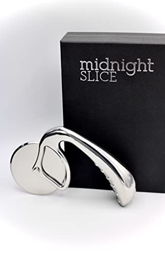 Pizza Cutter Wheel By Midnight Slice - Stainless Steel Food Slicer For Pizzas And More With Ergonomic Handle And Sharp Cutting Surface For Clean Cuts #TOP1