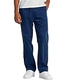 RVCA Herren Daggers Cordhose Casual, Americana Hose mit elastischem Kordel, dunkles Denim...