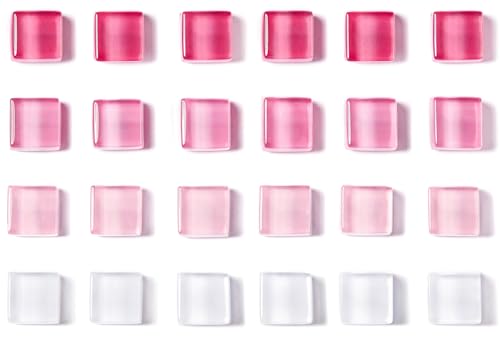 Zreal Refrigerator Magnets, 24 Pack Fridge Magnets (Pink White)