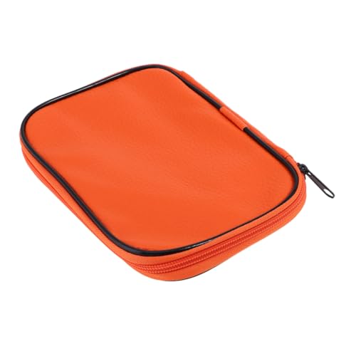 Veemoon 22 piezas Agujas Ganchillo de Aluminio Antióxido Herramientas Tejedoras con Bolsa de Cuero Naranja Set Completo para Tejer y Manualidades