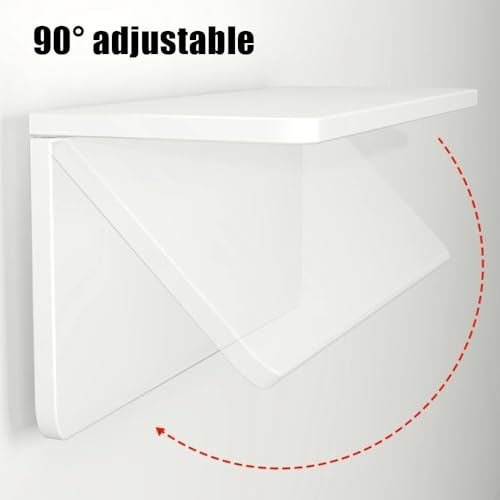 Étagère flottante compacte et table pliante murale pour cuisine et studio - 5