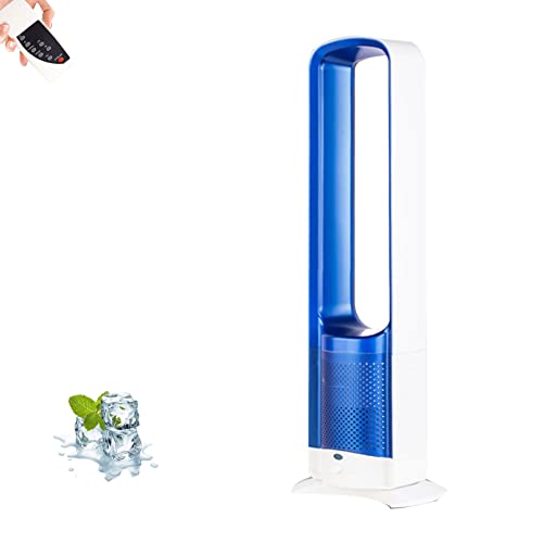 32-Inch Portable Oscillating Tower Fan Quiet Bladeless Cooling with Remote Control Timer Super Quiet Pedestal Fan for Home