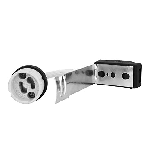 Kanlux Douille GU10 en céramique 230 V avec raccordement conducteur de protection Cover