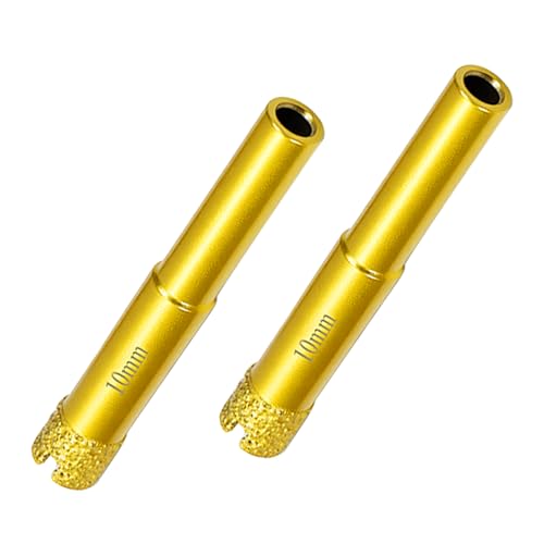 Diamond Hole Saw Bits,Tile Hole Saw Kit 3/8" Diamond Core Drill Bit 2pcs for Porcelain, Tile, Ceramic, Glass, Tile,Granite,Stone,Marble 10mm