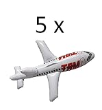 LG-Imports 5 x Aufblas-Flugzeug ca. 64 cm aufblasbar