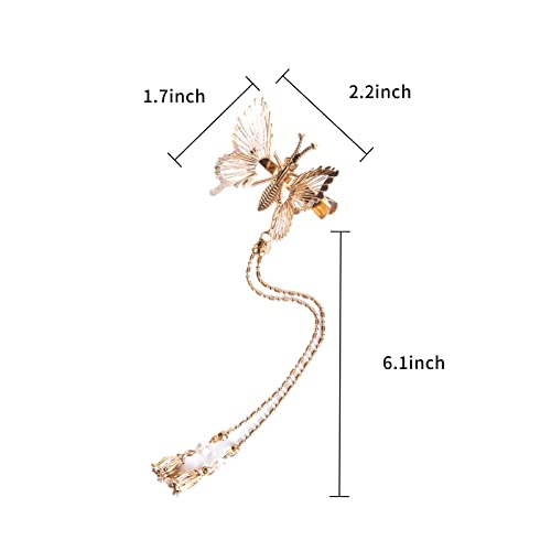 Fermaglio per capelli a forma di farfalla con