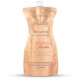DELUGE Body Butter- Tropical Paradise - 100% Natural. Shea Butter, Coconut Oil, Hemp Seed Oil, Avocado Oil, Jojoba Oil. 6 oz
