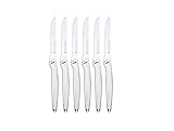 HENCKELS 6 Piece Kitchen Steak Knife Set, Premium Silver, Stainless Steel Serrated Cutlery Set, German Engineered Informed by 100+ Years of Mastery