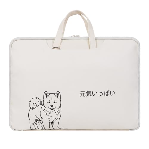 白 ノートパソコン タブレット ケース - 手提げ ショルダー シンプル 白 ノートパソコン タブレット ケース - 手提げ ショルダー シンプル