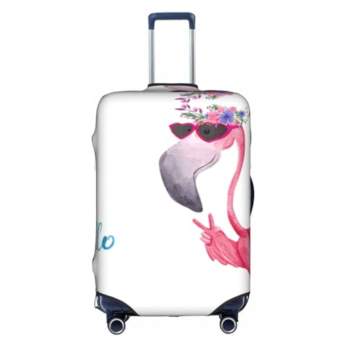 Housse de valise flamant rose OdDdot en taille M pour bagages de voyage