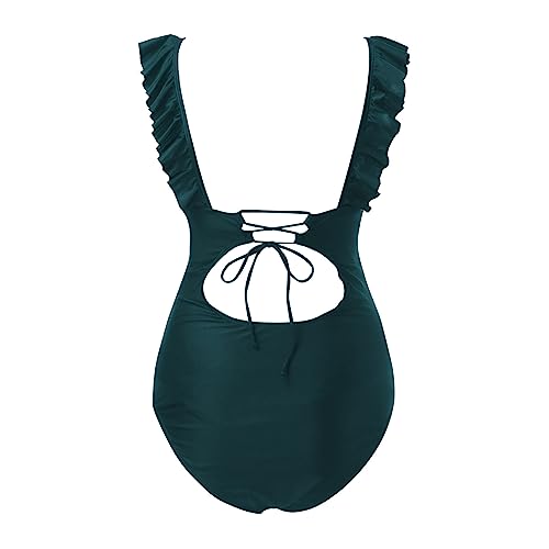 Schwangerschafts-Badeanzug für Damen, einteilig, Umstands-Bikini mit V-Ausschnitt, Badeanzug für Schwangere mit abnehmbarem Brustpolster, gerafft, Strandkleidung, Schwimmbad, Thermalquelle, Bademode