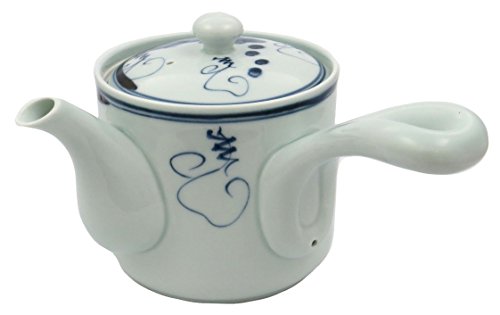 波佐見焼 一誠陶器 軽量 ふわり 千鳥 軽量急須 ポット 大きめ ぶどう絵 約幅18×奥行き15×高さ11.5cm 容量約400ml 磁器 日本製 23043