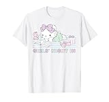 Hello Kitty Girls Night In Reading Short Sleeve T-Shirt