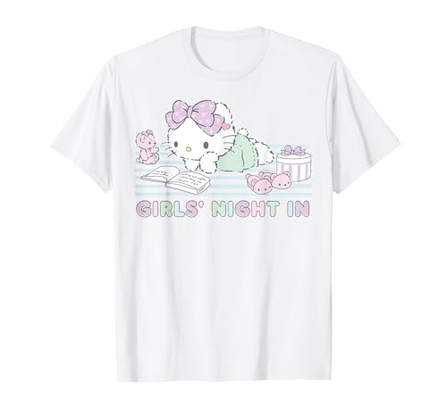 Hello Kitty Girls Night In Reading Short Sleeve T-Shirt