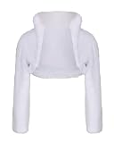 AUTTOGirl Madchen Kinder Kommunion Jacke Kunstpelz Bolero Pelzimitat Kunstlichem Fell Pelz Kommunionsjacke Fuchspelz Pelz Style3 140