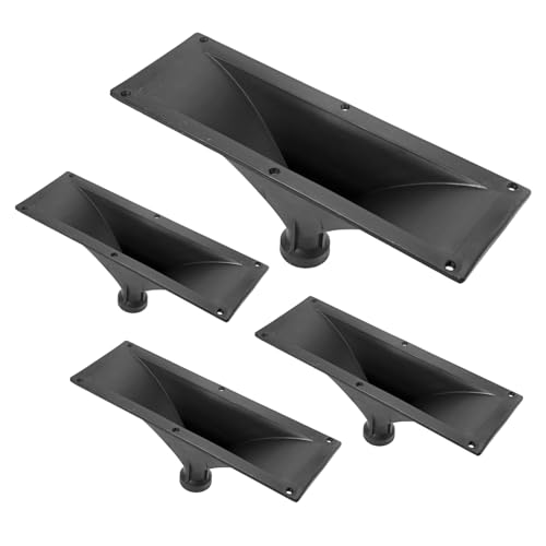 5 CORE 4x10 Rectangle Plastic Screw-On Horn 4Pcs for Assorted Speaker Cabinets 34mm Throat - HISE 4X10 4Pcs