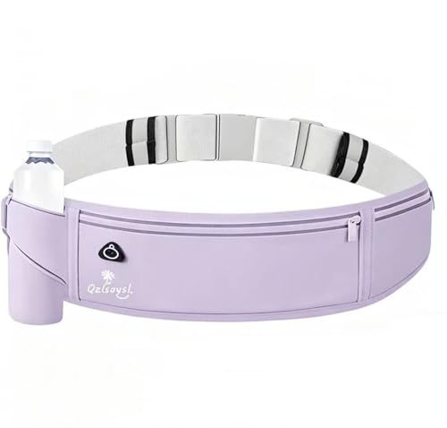 QZLSAYSL Running Belt WaterRunning Bag Water Bottle Unisex Purple