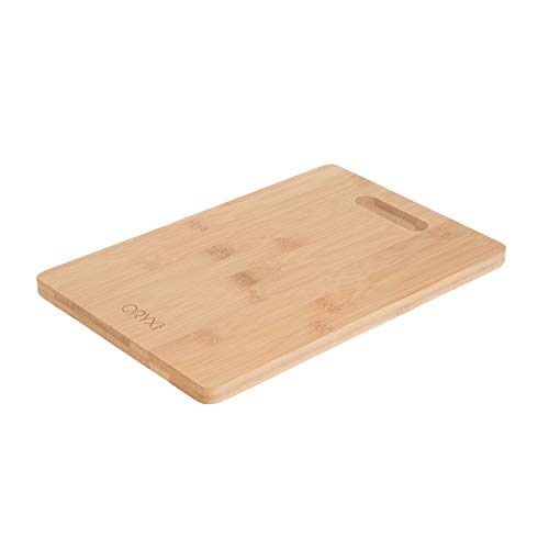 Tabla Cortar Cocina Fabricada En Madera De Bambu 100% Con Asa 30x20 cm.Tabla Cortar,Carne Pescado,Verduras,Frutas,Alimentos